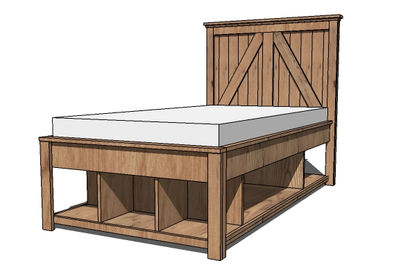 wood bed headboard plans