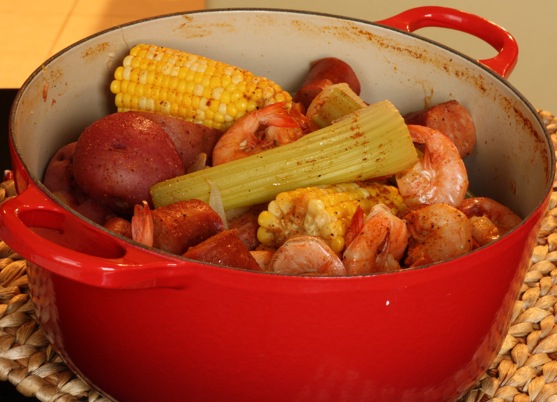 Spicy Shrimp and Sausage Boil