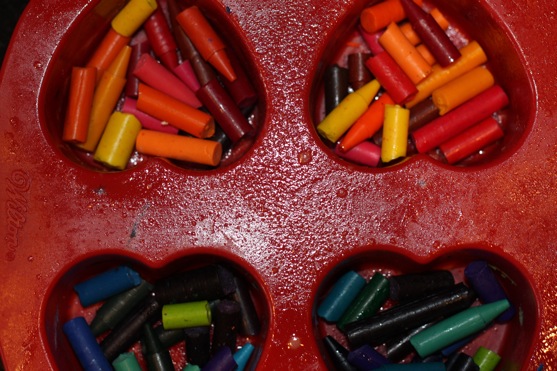 Crayons in Pan