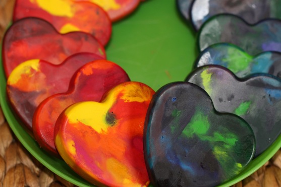 Heart Crayons