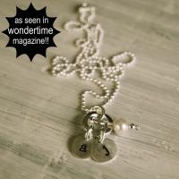 teenie tiny initials necklace