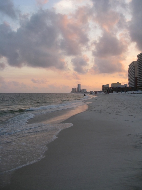 sunset at Gulf Shores